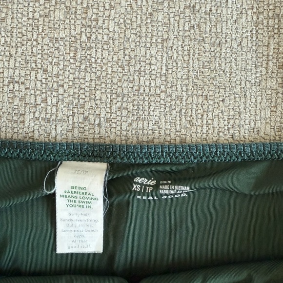 Aerie Deep Green Swim Bottom - Picture 2 of 3